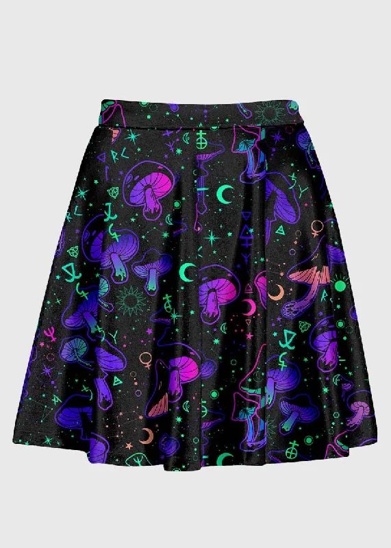 Psychedelic Aesthetic Galaxy Skirt summer skirt style