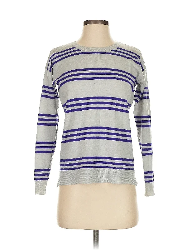 Wool Sweater Ribbed Striped Patterned