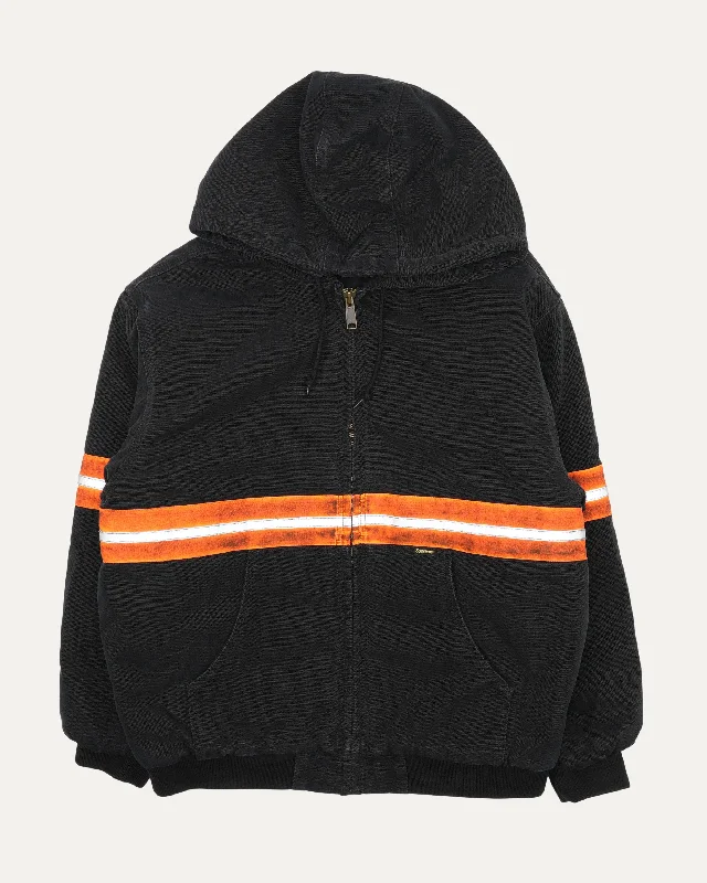 Reflective Stripe Hooded Work Jacket Faux Fur Jacket Real Fur Jacket Shearling Jacket Reflective Stripe Hooded Work Jacket Faux Fur Jacket Real Fur Jacket Shearling Jacket