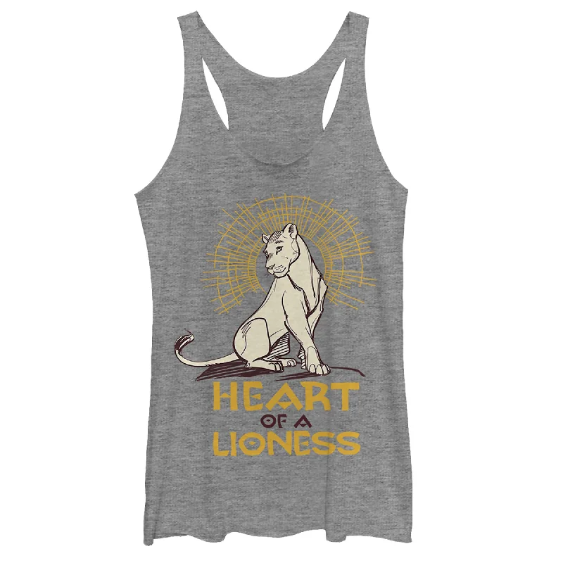 Women's Lion King Nala Heart of Lioness Racerback Tank Top ribbed tank top
