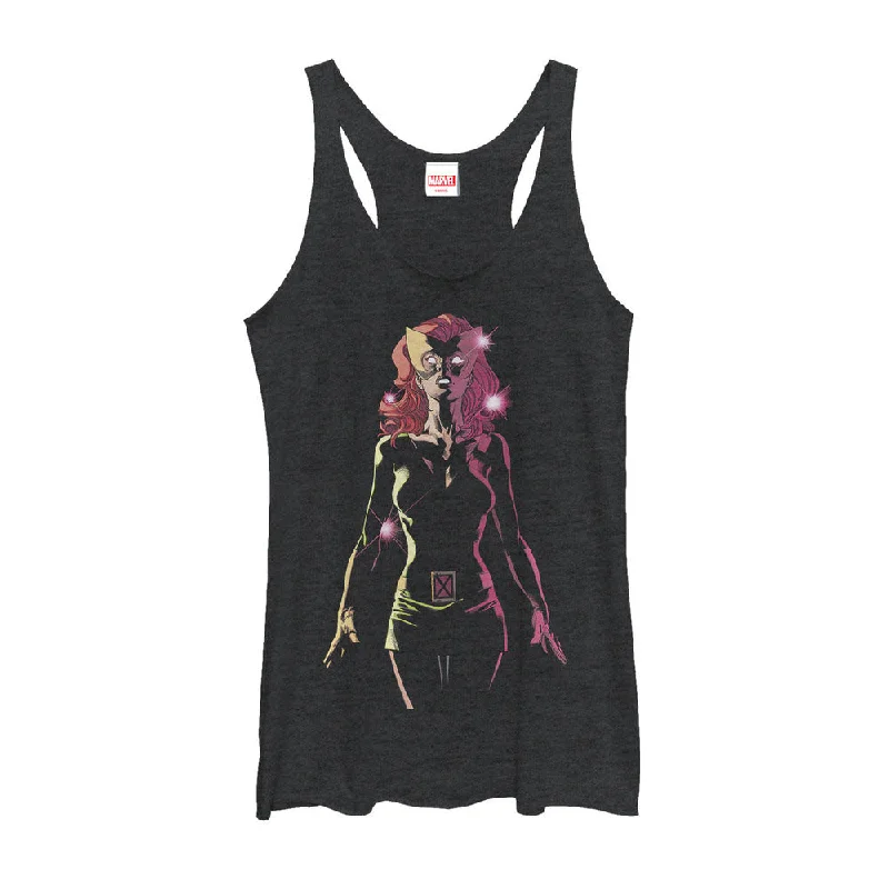 Women's Marvel X-Men Jean Grey Lights Racerback Tank Top loose fit tank