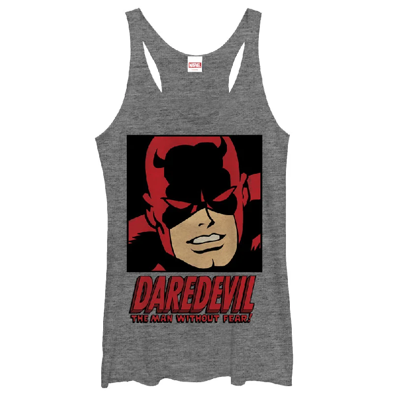 Women's Marvel Daredevil Man Without Fear Racerback Tank Top v-neck tank top