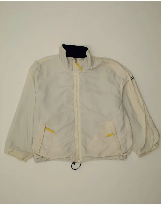 EDDIE BAUER Womens Oversized Windbreaker Jacket UK 16 Large White Nylon Tailored Jacket Straight Jacket A-Line Jacket EDDIE BAUER Womens Oversized Windbreaker Jacket UK 16 Large White Nylon Tailored Jacket Straight Jacket A-Line Jacket