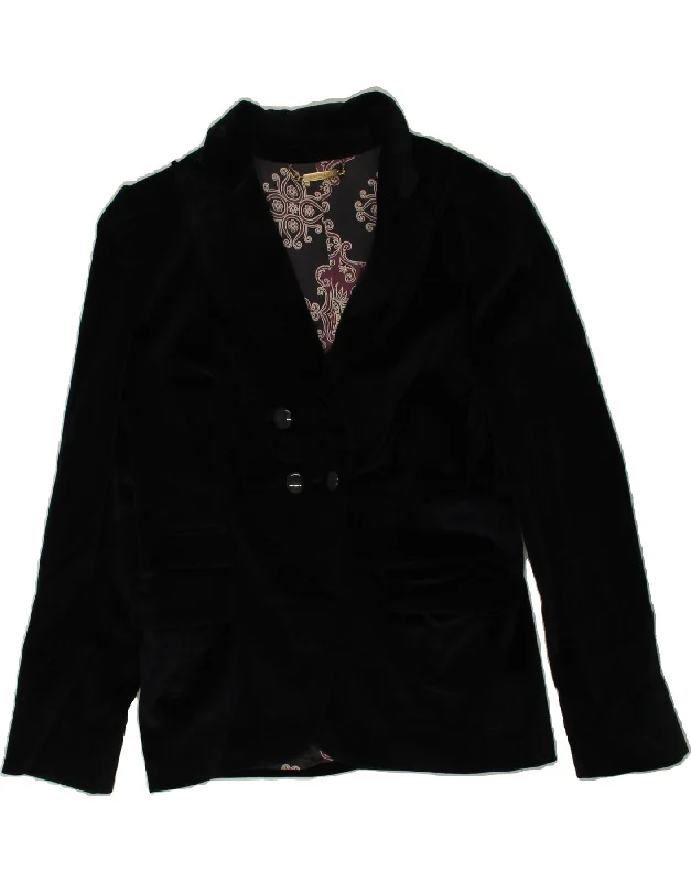 MASSIMO DUTTI Womens Double Breasted Blazer Jacket EU 44 XL Navy Blue Wool Faux Fur Jacket Real Fur Jacket Shearling Jacket MASSIMO DUTTI Womens Double Breasted Blazer Jacket EU 44 XL Navy Blue Wool Faux Fur Jacket Real Fur Jacket Shearling Jacket