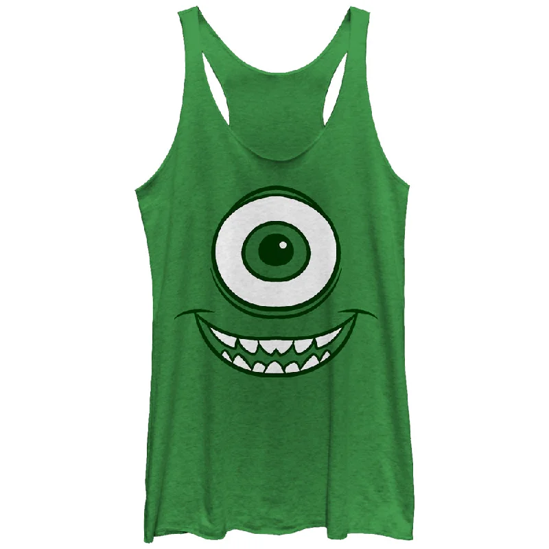 Women's Monsters Inc Mike Wazowski Eye Racerback Tank Top crossback tank top