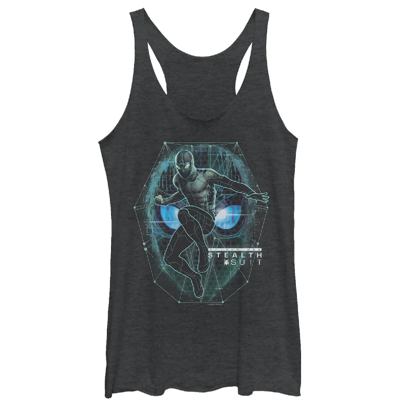 Women's Marvel Spider-Man: Far From Home Suit Schematic Racerback Tank Top relaxed fit tank