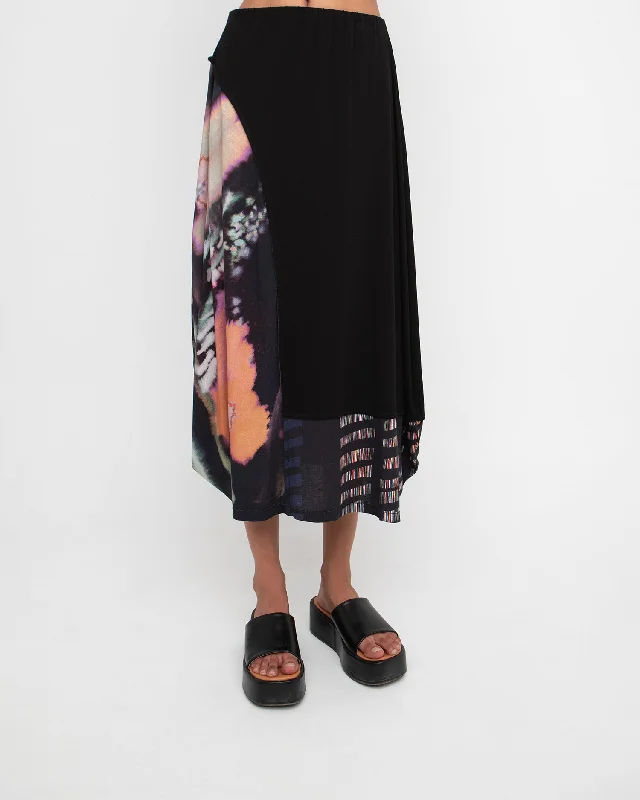 Ozai N Ku Jetty Skirt, Bouquet cashmere skirt soft