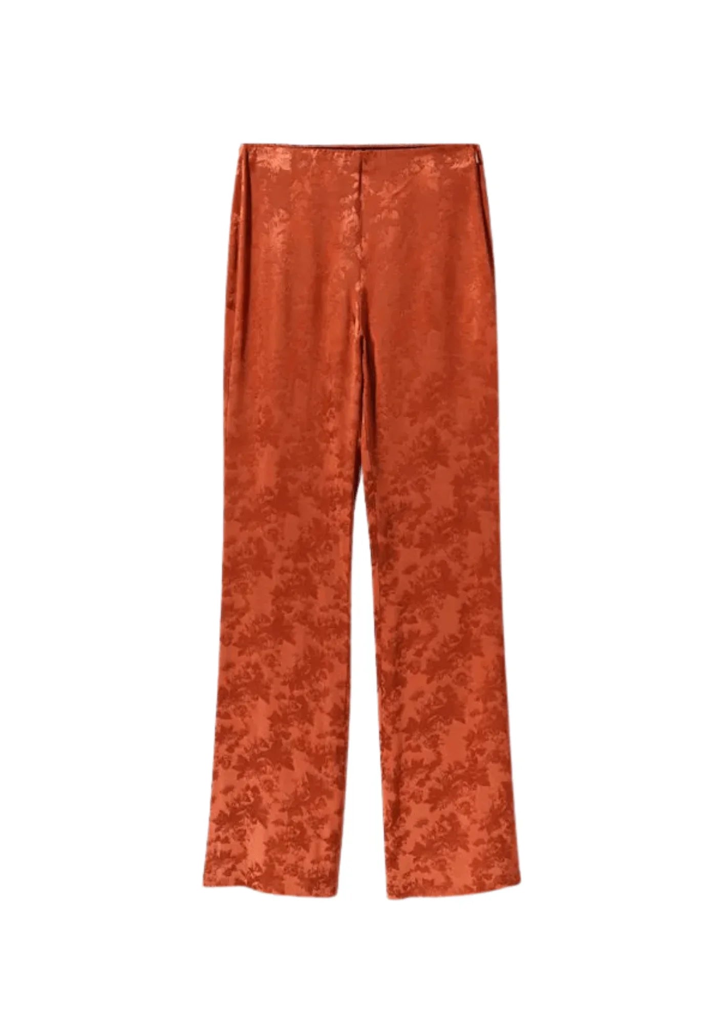 BROWN JACQUARD TROUSERS Trousers Capri Summer
