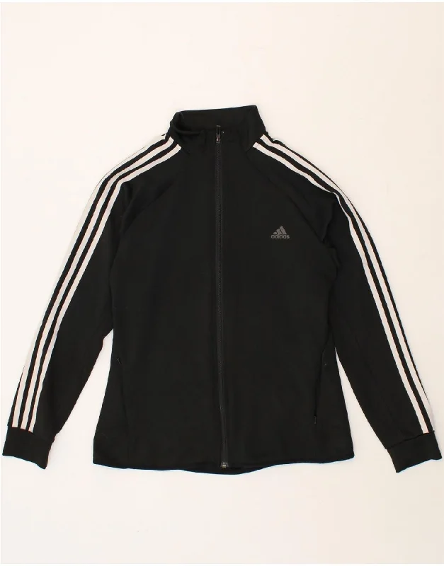 ADIDAS Womens Climalite Tracksuit Top Jacket UK 16/18 Large Black Herringbone Jacket Checkered Jacket Solid Jacket ADIDAS Womens Climalite Tracksuit Top Jacket UK 16/18 Large Black Herringbone Jacket Checkered Jacket Solid Jacket