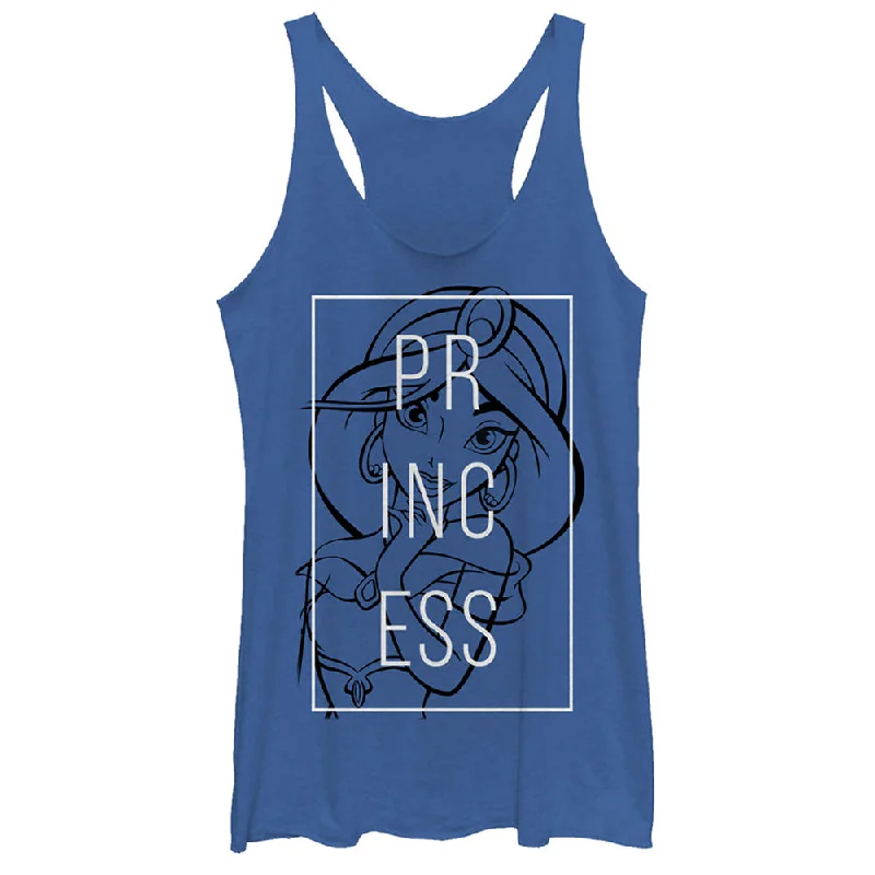 Women's Aladdin Princess Jasmine Racerback Tank Top open back tank