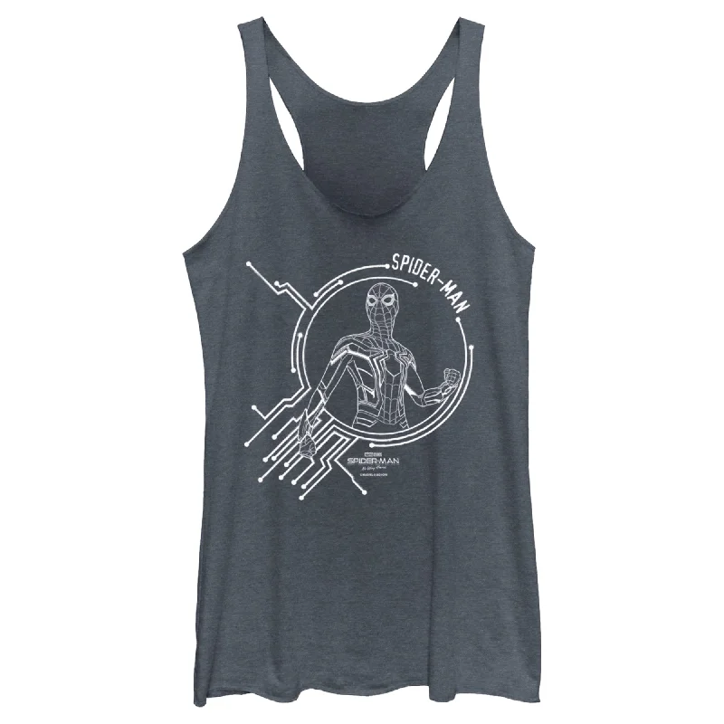 Women's Marvel Spider-Man: No Way Home Tech Racerback Tank Top metallic tank top