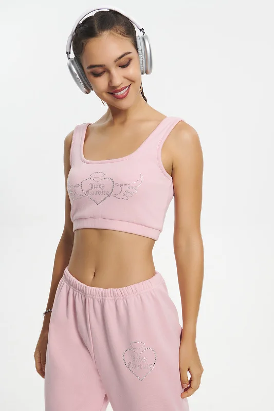 Cropped Sweetheart Tank sheer tank top