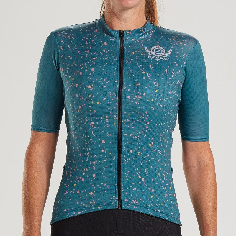 Womens Recon Cycle Jersey - Jade Seasonal Jersey Tee