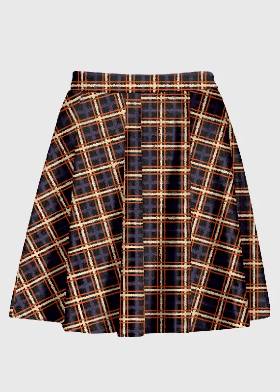 Alt Grunge Plaid High Waisted Skirt lace skirt intricate