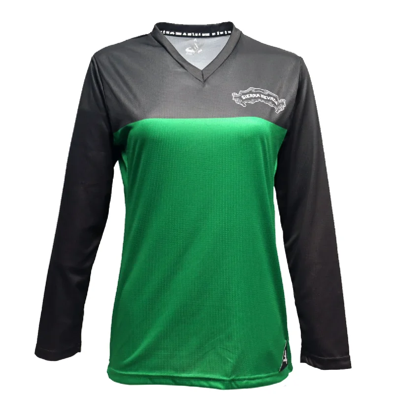 Women's Weevil Long Sleeve Mountain Bike Jersey Gold Jersey Tee