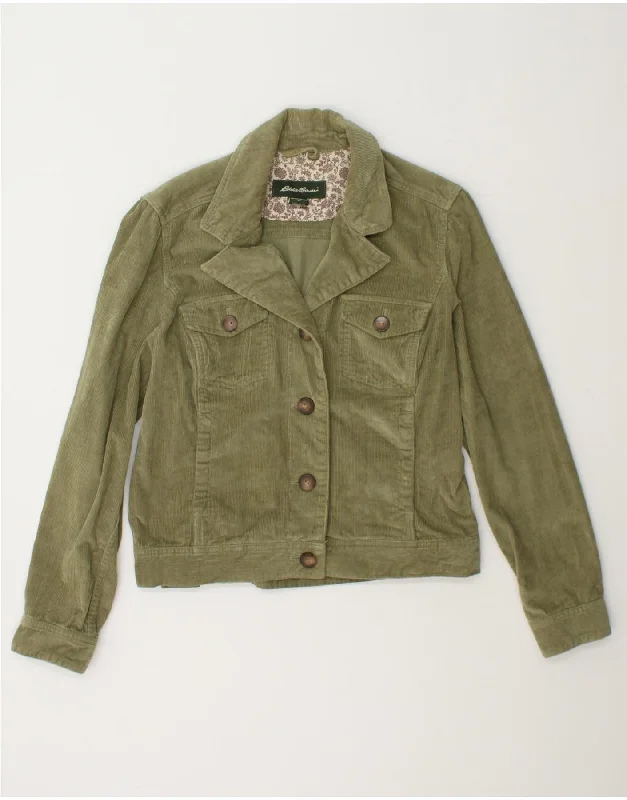EDDIE BAUER Womens Corduroy Jacket UK 14 Medium Khaki Cotton Cotton Jacket Linen Jacket Terry Jacket EDDIE BAUER Womens Corduroy Jacket UK 14 Medium Khaki Cotton Cotton Jacket Linen Jacket Terry Jacket