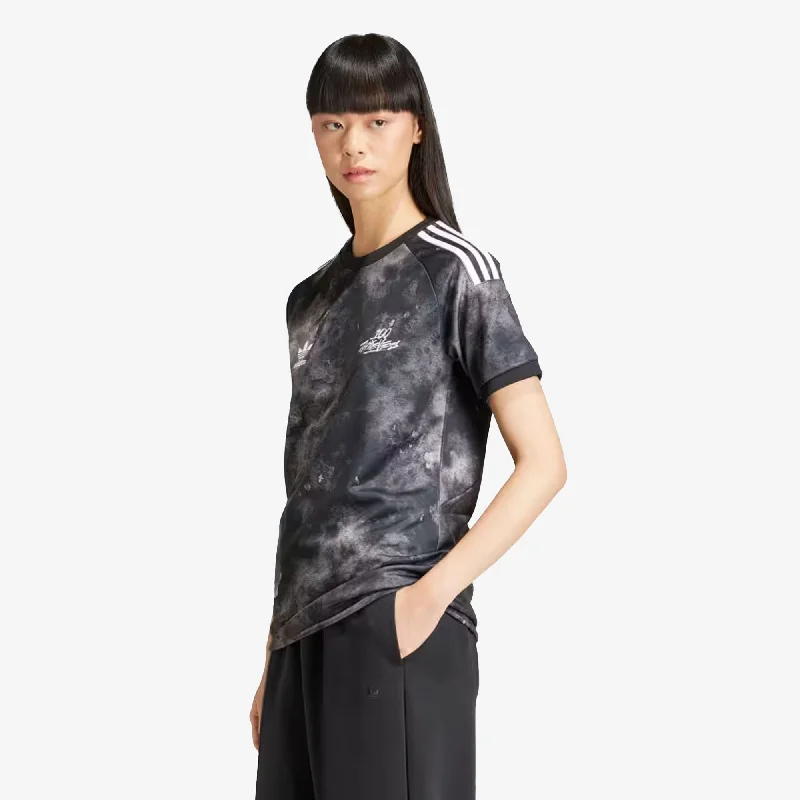 Adidas Originals | 100 THIEVES JERSEY  { BLACK/WHITE Comfortable Jersey Tee