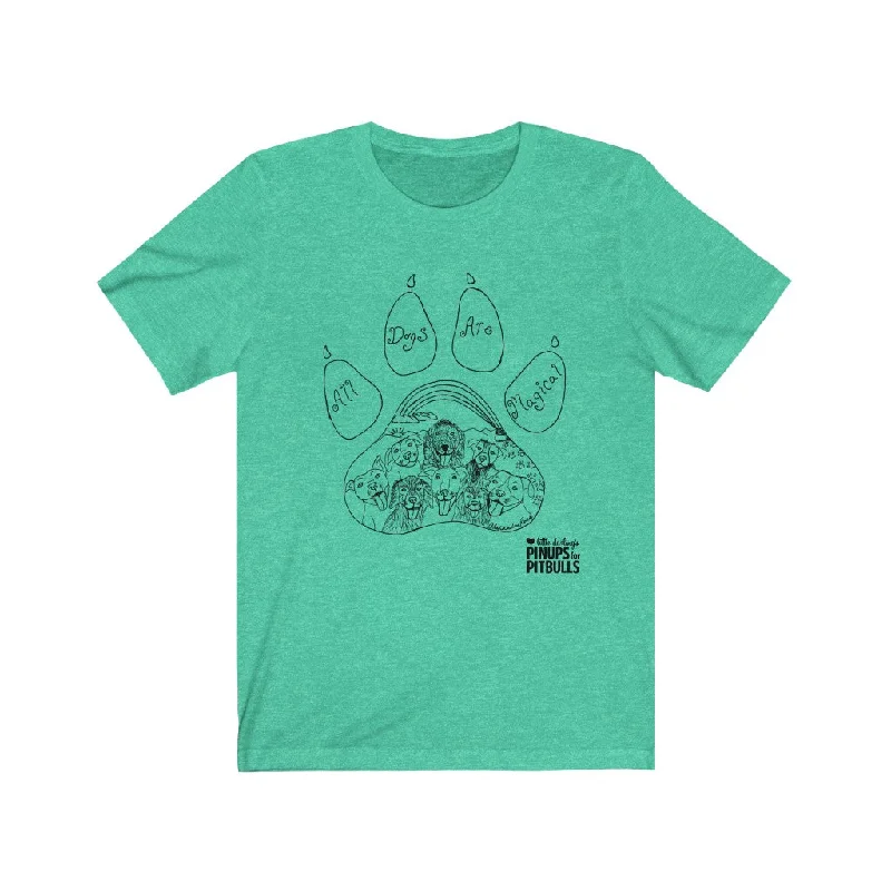 Hand Drawn Artwork by Alexandra Ross | All Dogs are Magical | Unisex Jersey Short Sleeve Tee Boutique Jersey Tee Hand Drawn Artwork by Alexandra Ross | All Dogs are Magical | Unisex Jersey Short Sleeve Tee Boutique Jersey Tee