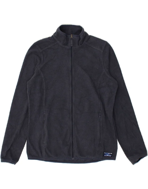 L.L.BEAN Womens Fleece Jacket UK 10 Small Navy Blue Polyester Appliqued Jacket Beaded Jacket Sequined Jacket L.L.BEAN Womens Fleece Jacket UK 10 Small Navy Blue Polyester Appliqued Jacket Beaded Jacket Sequined Jacket