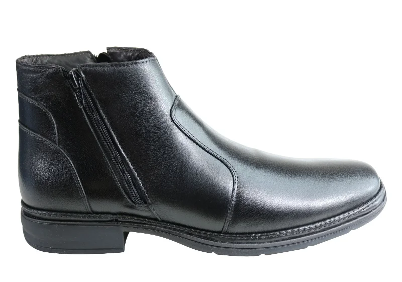 Savelli Aston Mens Comfortable Leather Dress Boots Made In Brazil Tunics Sale discount