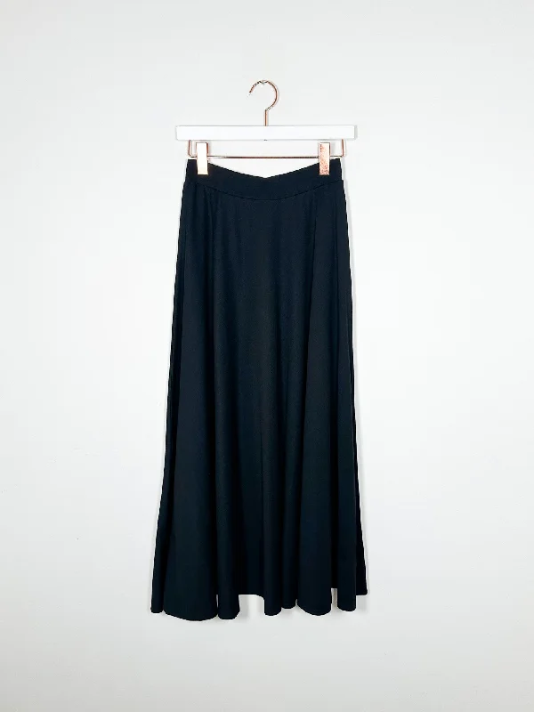 Kowtow - Sphere Skirt - Black wool skirt warm