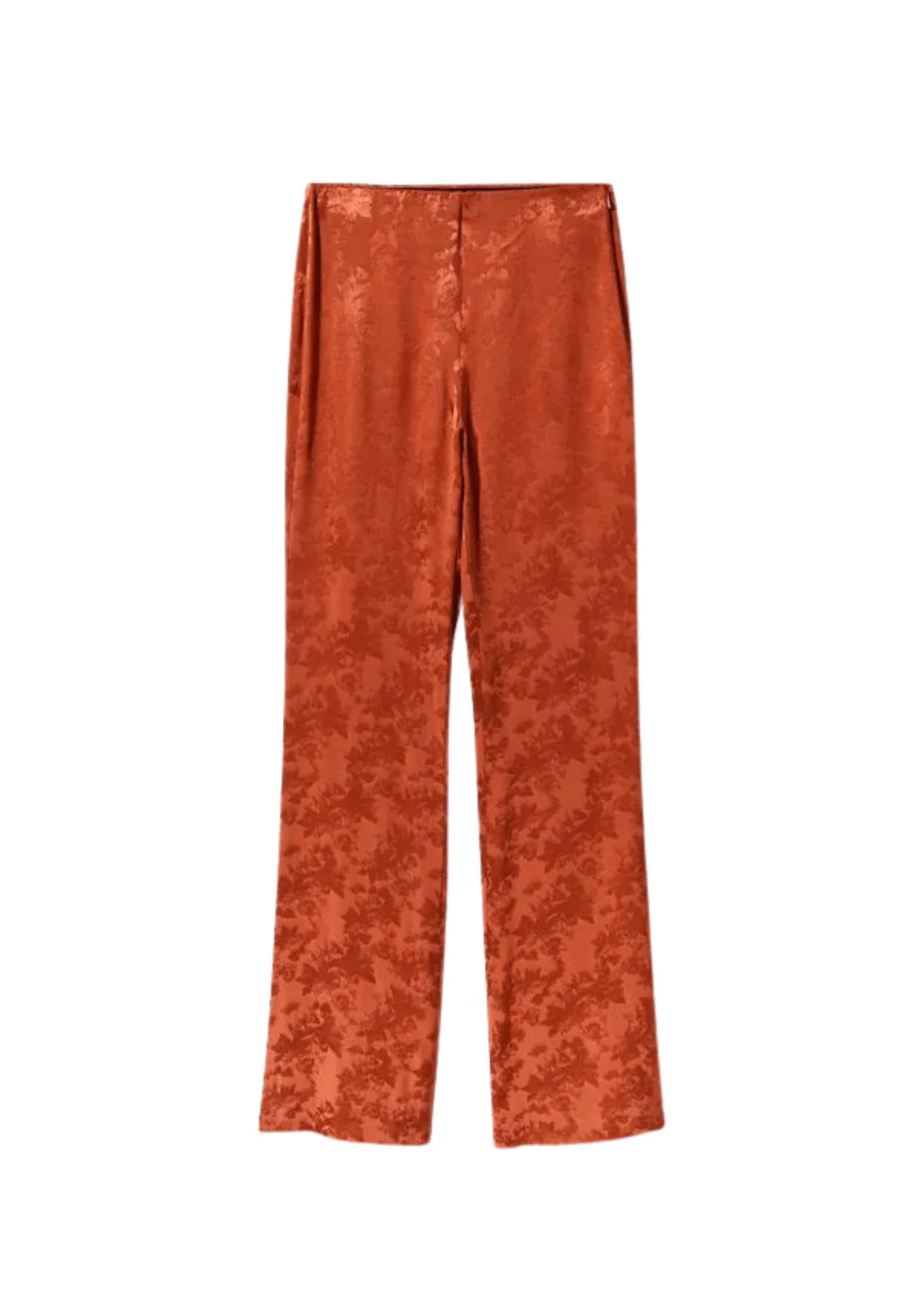 BROWN JACQUARD TROUSERS Trousers Harem Relaxed Fit