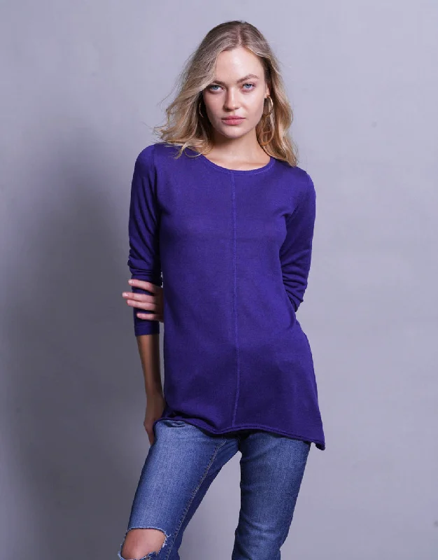 Ultrafine Long Sweater in Klein Bright Pastel Dark