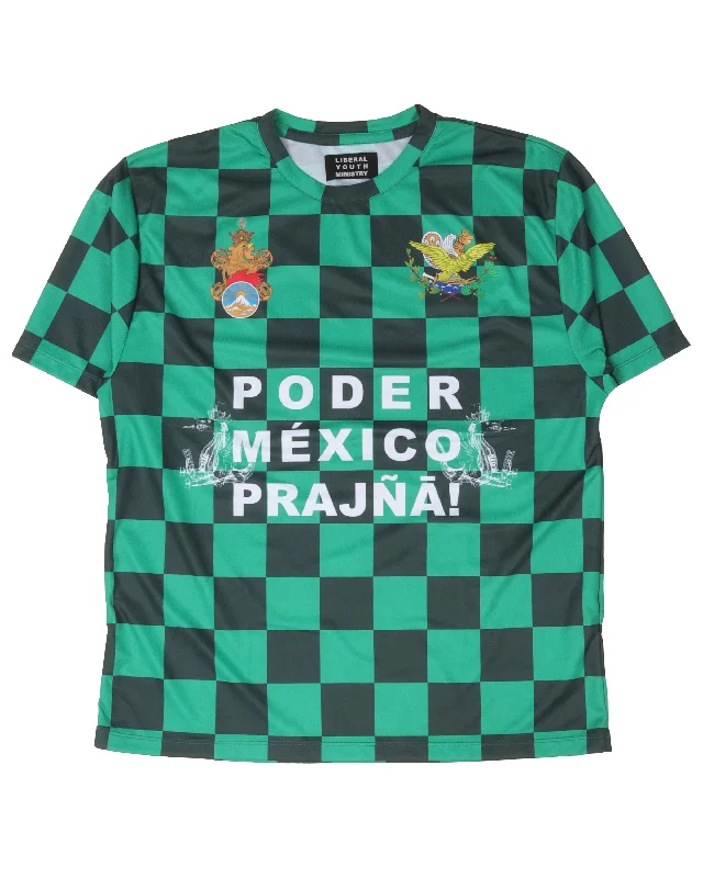Checkered Soccer Jersey Gold Jersey Tee
