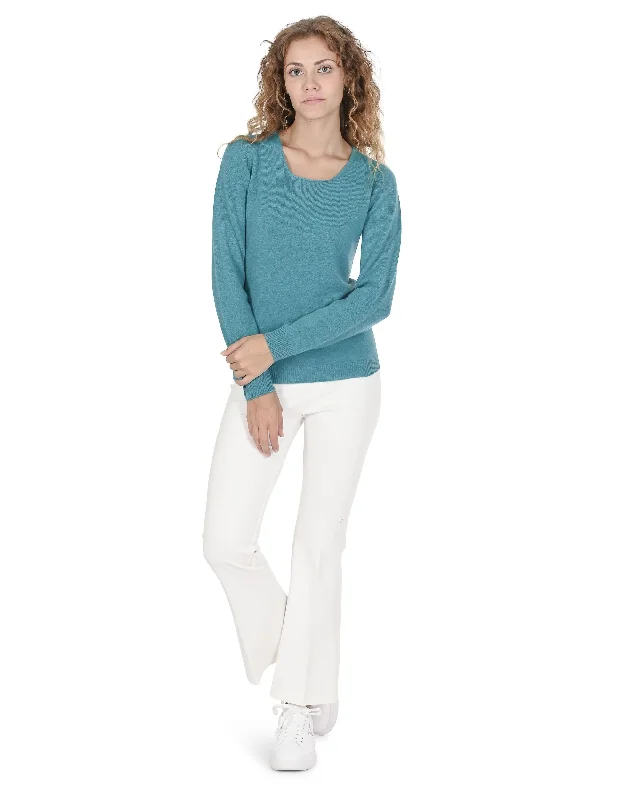 Crown of Edinburgh Cashmere Womens Square Neck Sweater COE 0024 TURQUOISE Hooded Sweater Collared Sweater Shawl Collar Crown of Edinburgh Cashmere Womens Square Neck Sweater COE 0024 TURQUOISE Hooded Sweater Collared Sweater Shawl Collar