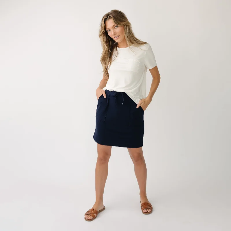 Women's Ultra-Soft Bamboo Skirt asymmetrical skirt cut