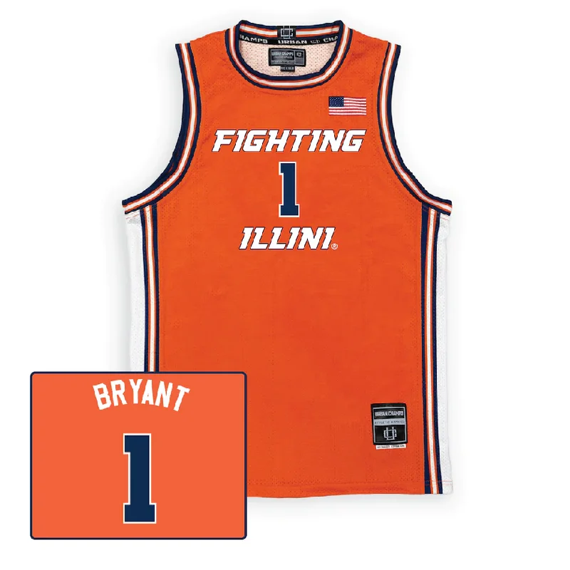 Illinois Fighting Illini NIL Basketball Jersey #1 Genesis Bryant Geometric Jersey Top Illinois Fighting Illini NIL Basketball Jersey #1 Genesis Bryant Geometric Jersey Top