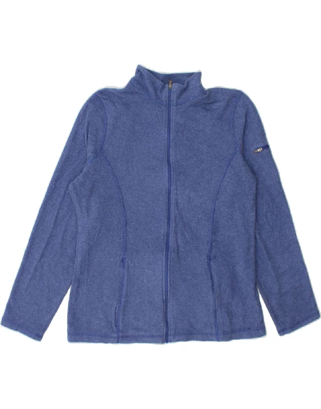 L.L.BEAN Womens Fleece Jacket UK 14 Medium Blue Polyester Denim Fabric Leather Fabric Suede Fabric L.L.BEAN Womens Fleece Jacket UK 14 Medium Blue Polyester Denim Fabric Leather Fabric Suede Fabric