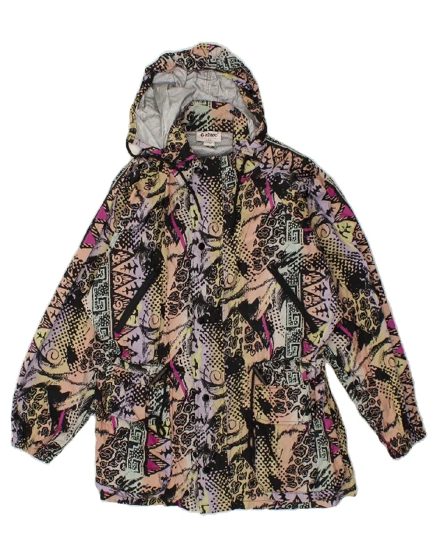 KILLTEC Womens Abstract Pattern Rain Jacket UK 10 Small Multicoloured Front Pockets Side Pockets Patch Pockets KILLTEC Womens Abstract Pattern Rain Jacket UK 10 Small Multicoloured Front Pockets Side Pockets Patch Pockets