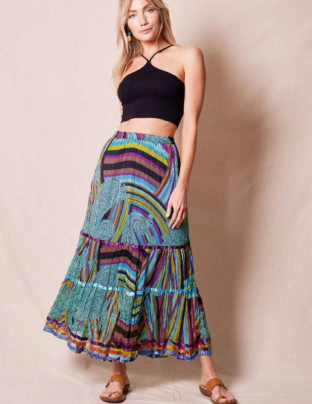 Chandi Skirt- S and XL Only silk skirt lustrous