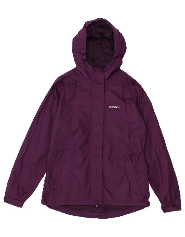 MOUNTAIN WAREHOUSE Womens Loose Fit Hooded Rain Jacket UK 10 Small Purple Insulated Jacket Fitted Jacket Loose Jacket MOUNTAIN WAREHOUSE Womens Loose Fit Hooded Rain Jacket UK 10 Small Purple Insulated Jacket Fitted Jacket Loose Jacket