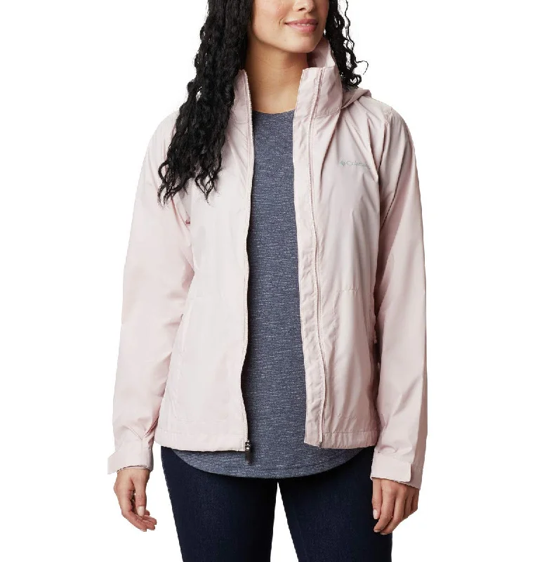 Columbia Women's Switchback III Jacket, Mineral Pink, 1X Plus Front Pockets Side Pockets Patch Pockets Columbia Women's Switchback III Jacket, Mineral Pink, 1X Plus Front Pockets Side Pockets Patch Pockets