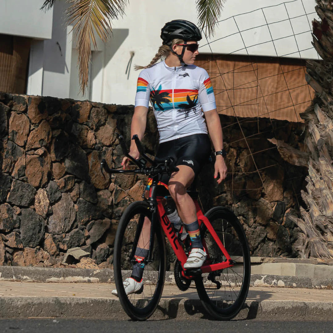 WOMEN'S MENTE CYCLING JERSEY MALIBU WHITE Halter Neck Jersey Tee