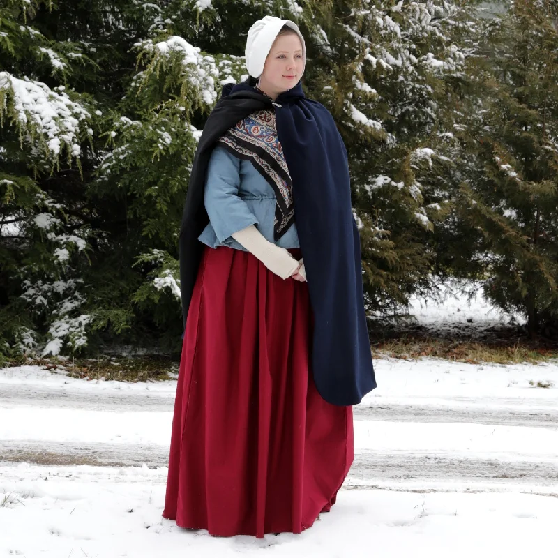 Drawstring Skirt - Plain chiffon skirt airy