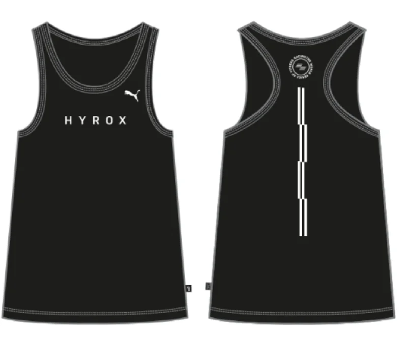 HYROX|PUMA TANK - Black strapless tank top