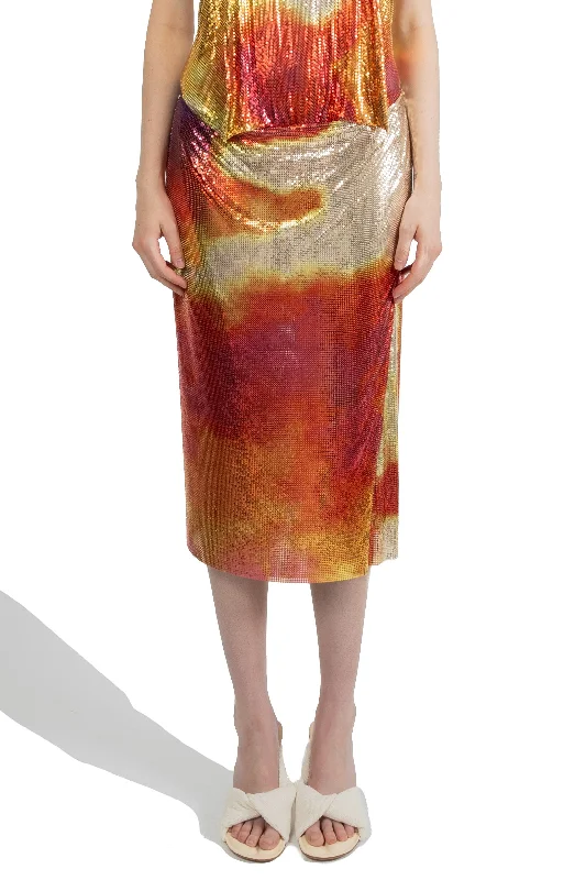 Paco Rabanne Jupe Chainmail Skirt Plastic Art mini skirt trendy