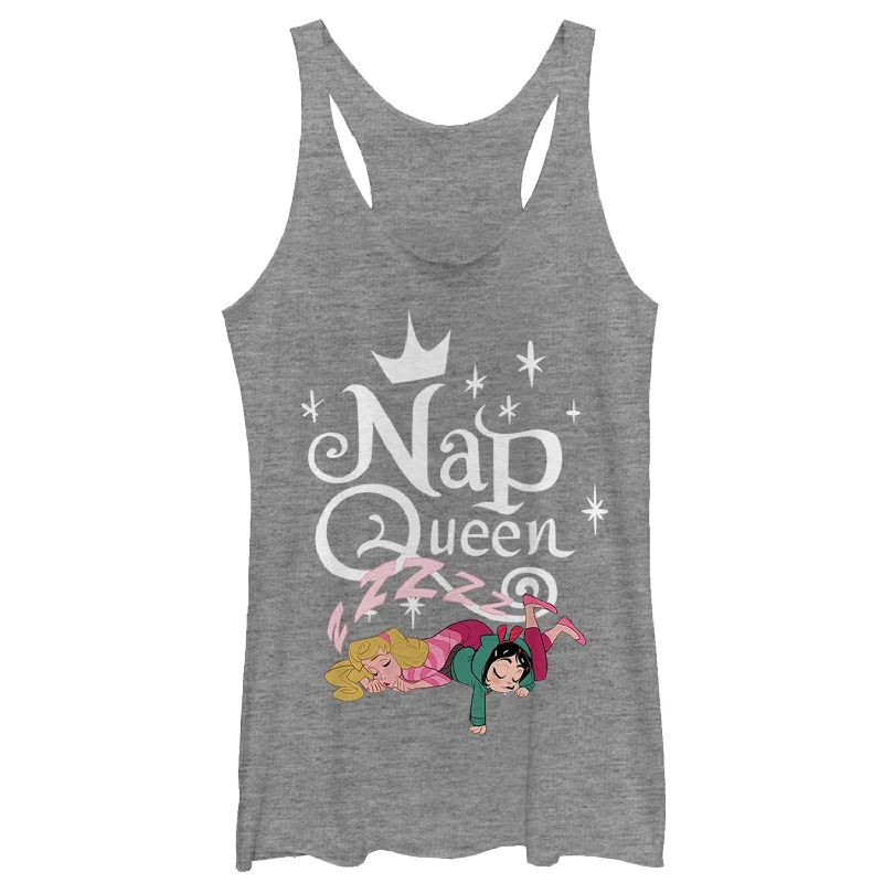 Women's Ralph Breaks the Internet Comfy Aurora Racerback Tank Top seamless tank top