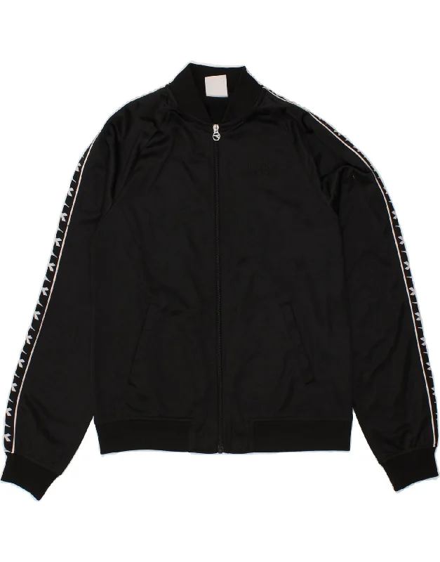 DIADORA Womens Graphic Tracksuit Top Jacket UK 10 Small Black Polyester Chenille Fabric Brocade Fabric Lace Fabric DIADORA Womens Graphic Tracksuit Top Jacket UK 10 Small Black Polyester Chenille Fabric Brocade Fabric Lace Fabric