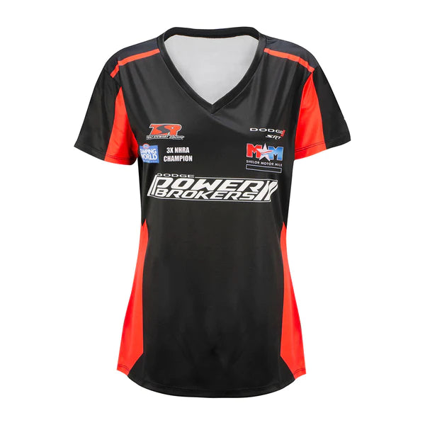 Matt Hagan Ladies Crew Jersey Floral Jersey Blouse