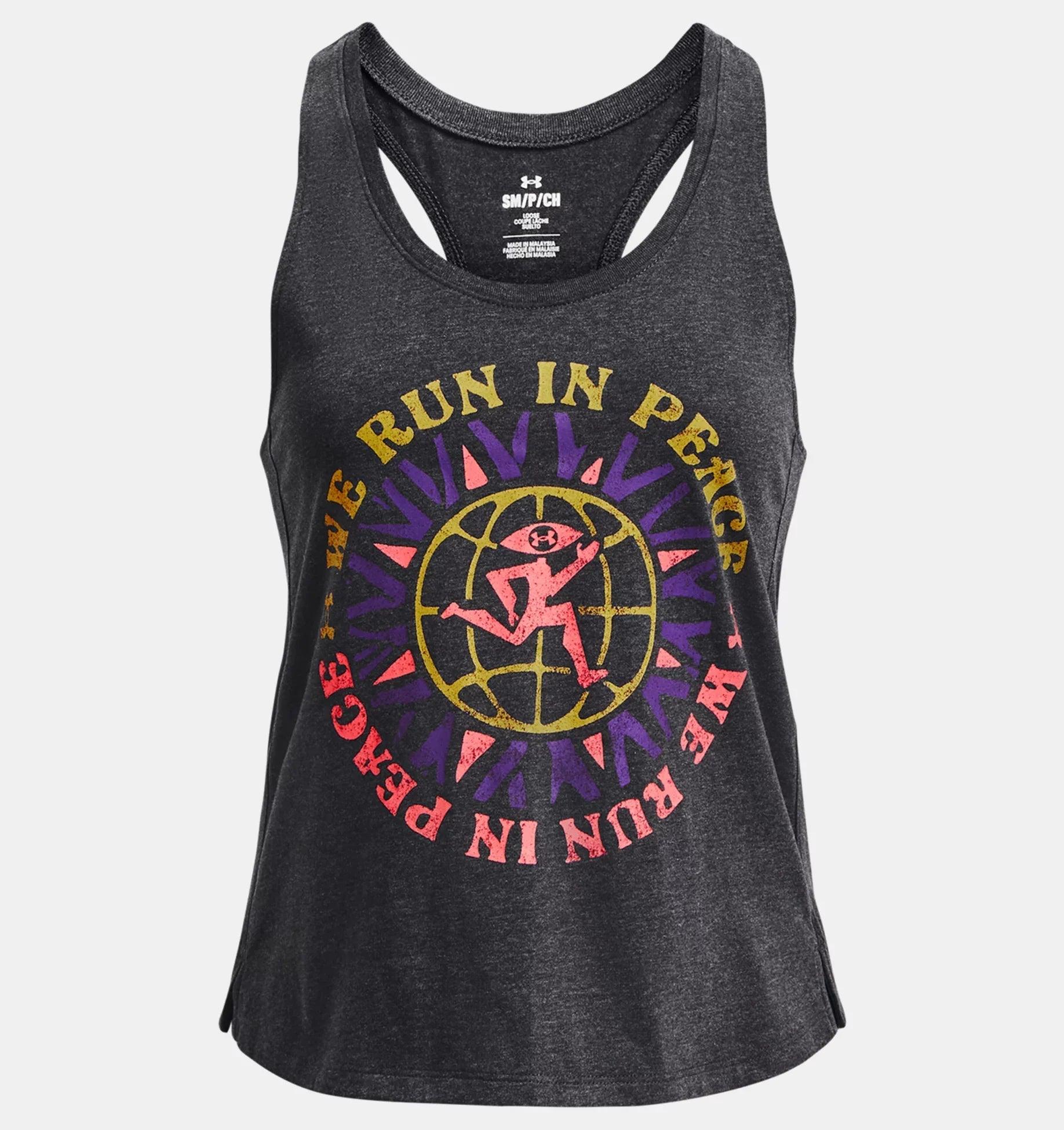 UA Run In Peace Tank gold tank top