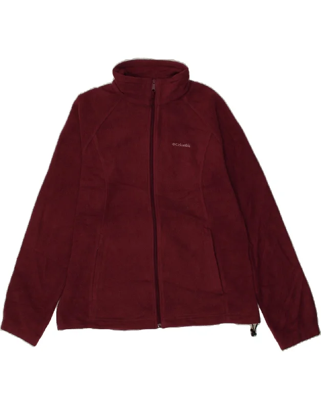 COLUMBIA Womens Fleece Jacket UK 18 XL Burgundy Polyester Faux Fur Fabric Real Fur Fabric Shearling Fabric COLUMBIA Womens Fleece Jacket UK 18 XL Burgundy Polyester Faux Fur Fabric Real Fur Fabric Shearling Fabric