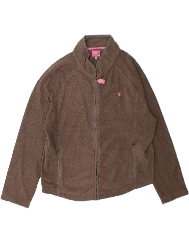 JOULES Womens Fleece Jacket UK 18 XL Brown Polyester Collared Jacket Crew Neck Jacket Turtle Neck Jacket JOULES Womens Fleece Jacket UK 18 XL Brown Polyester Collared Jacket Crew Neck Jacket Turtle Neck Jacket