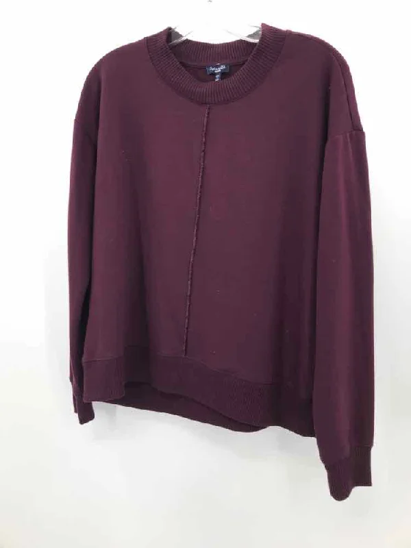 Pre-Owned Splendid Purple Size Medium Sweatshirt Hoodie with Gradient Ombre Colorful Pre-Owned Splendid Purple Size Medium Sweatshirt Hoodie with Gradient Ombre Colorful