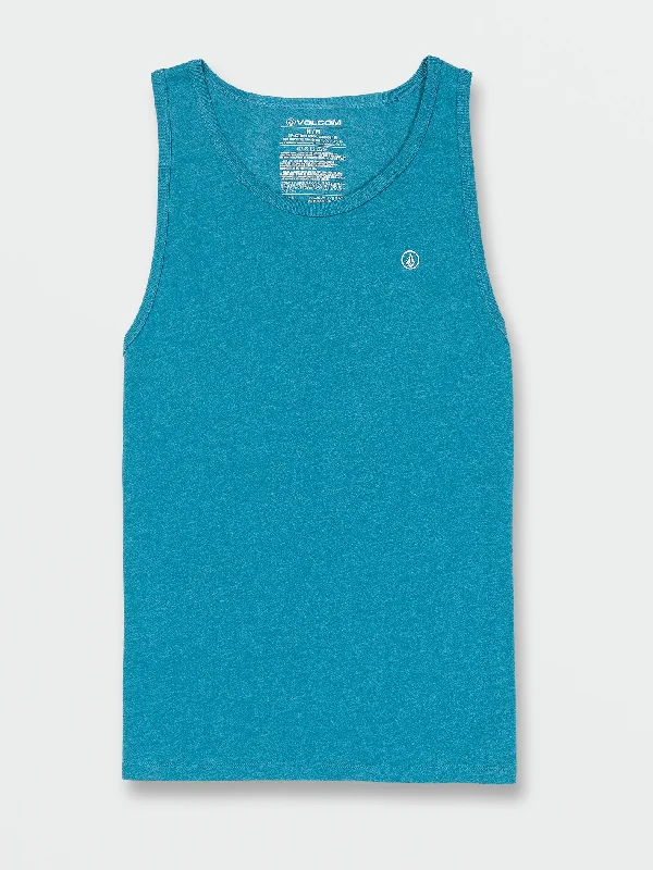 Solid Heather Tank - Ocean Teal Heather grey tank top