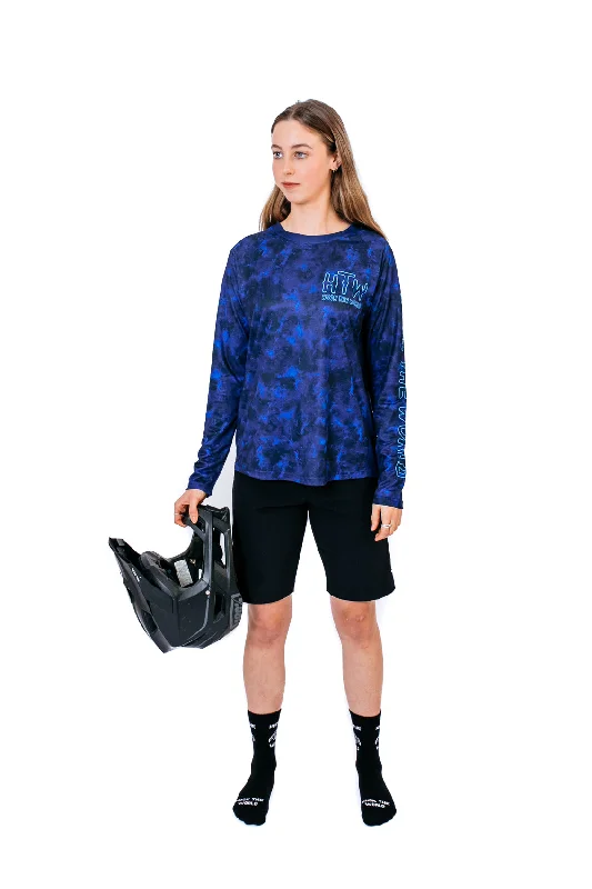 "Deep Marine" LADIES Long Sleeve Jersey Ruby Red Jersey Shirt