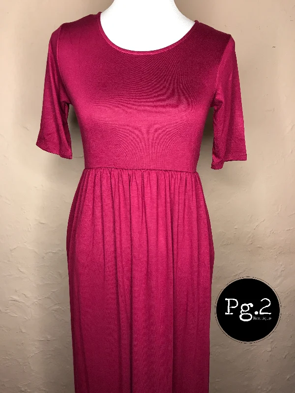 Maxi of your Life Dress - wine Tunics Modern contemporary